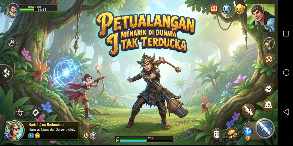 Tampilan gameplay 8II yang memukau dan penuh petualangan.