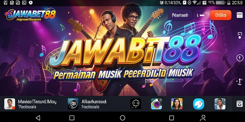 Tampilan gameplay JAWABET88 dengan lagu-lagu menarik.