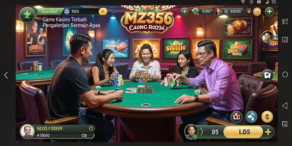 Tampilan menarik dari gameplay Kasino MZ356 yang mendebarkan.